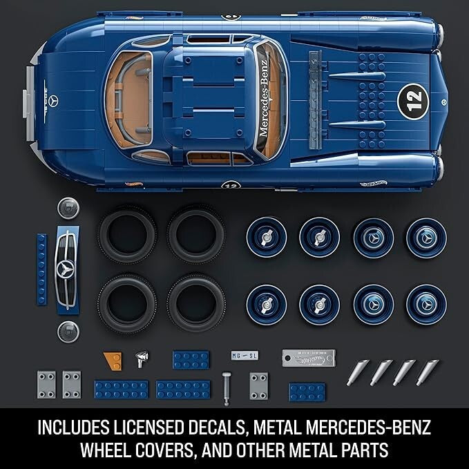 Mattel Brick Shop Hot Wheels Mercedes-Benz 300 SL Building Set