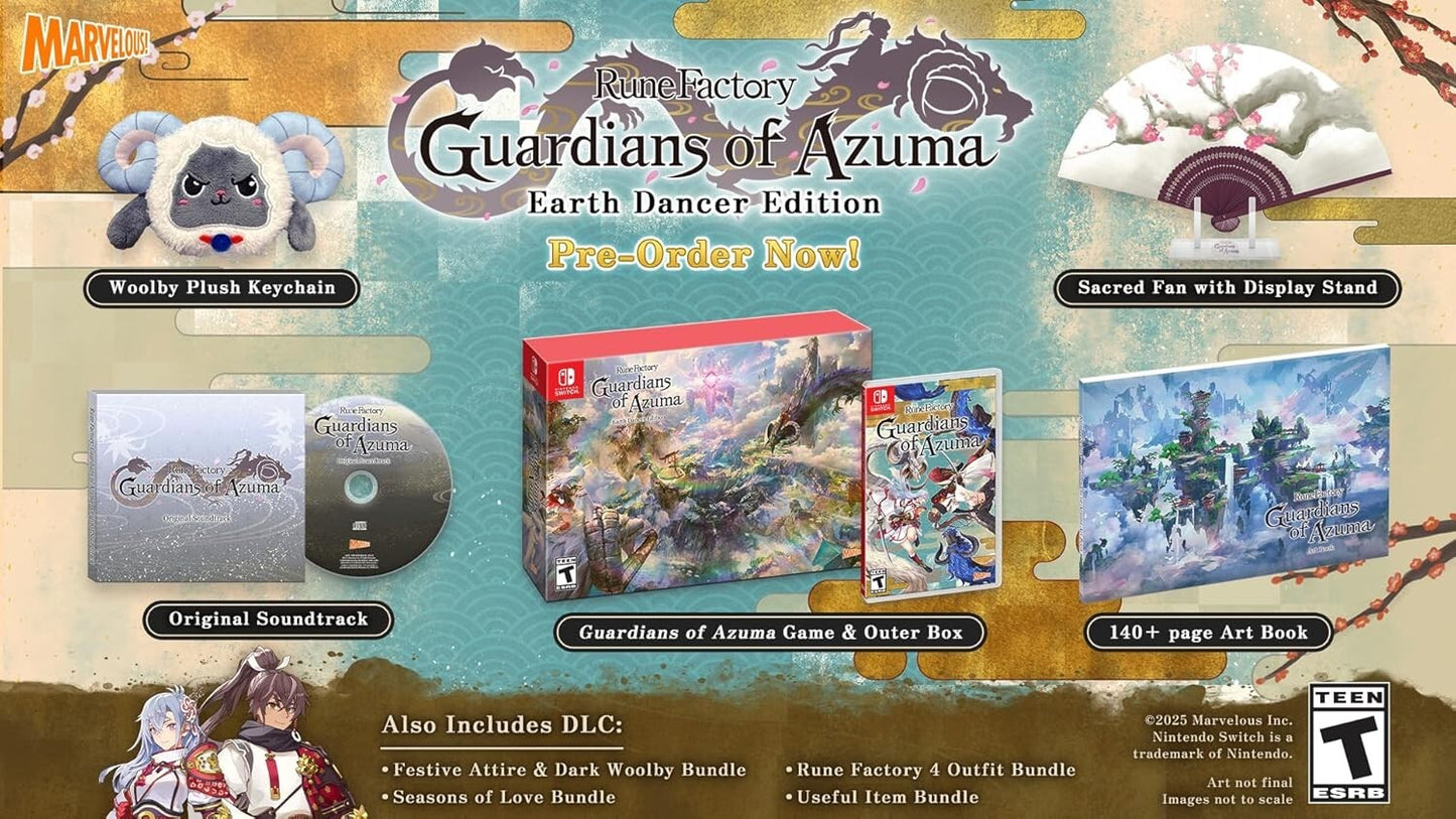 Rune Factory Guardians of Azuma Earth Dancer Limited Edition Switch