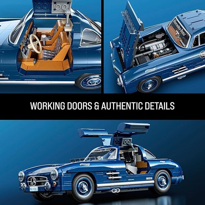 Mattel Brick Shop  Hot Wheels Mercedes-Benz 300 SL Building Set